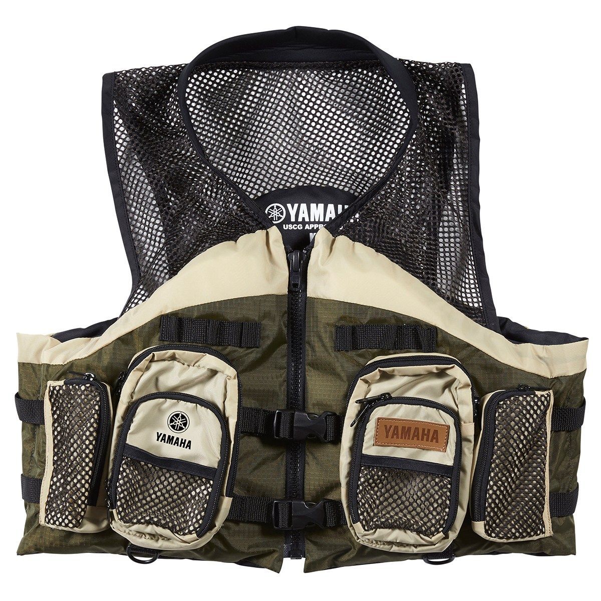 Yamaha Men’s Nylon Mesh Fishing Life Jacket Large – MAR-18FSH-GN-LG