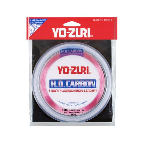 YO-ZURI HD Disappearing Pink Carbon Leader - 30 yd