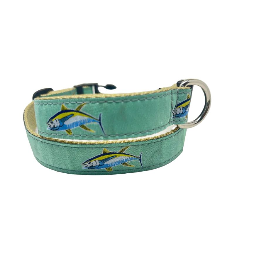 ZEP-PRO MINT GREEN TUNA ADJUSTABLE DOG COLLAR