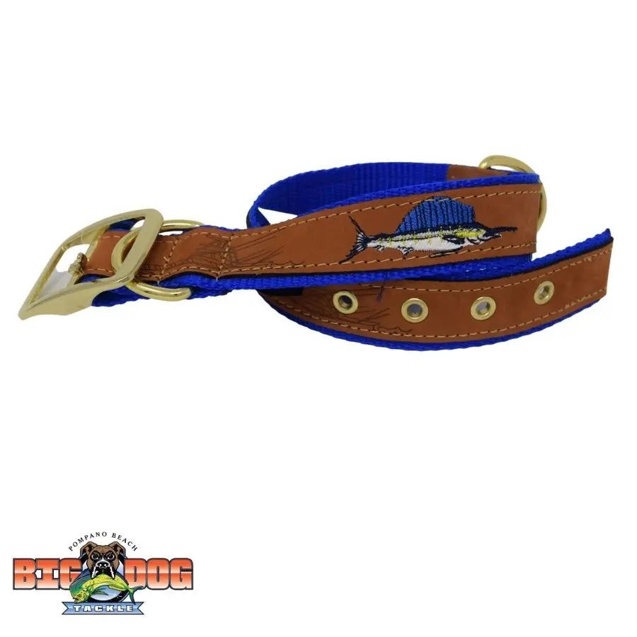 ZEP-PRO SAILFISH LEATHER DOG COLLAR