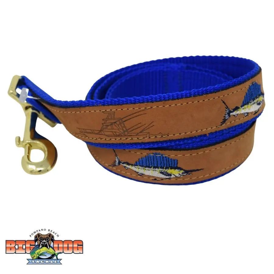 ZEP-PRO SAILFISH LEATHER DOG LEASH